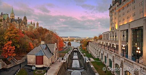 Ottawa Locks At Dawn_09883-6.jpg - Northern terminus of the Rideau CanalPhotographed at Ottawa, Ontario - the capital of Canada.